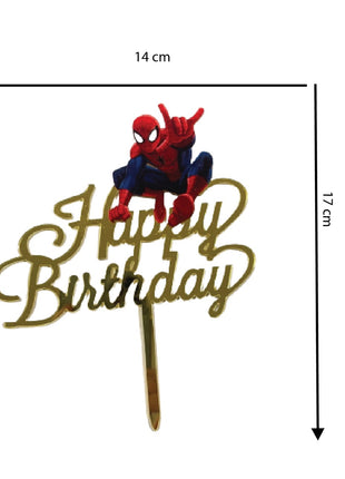 Spider man cake topper