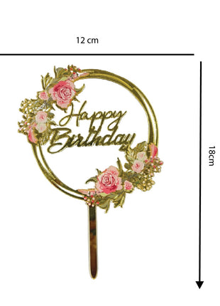 Flowers cake topper
