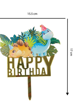 Dinosaur cake topper