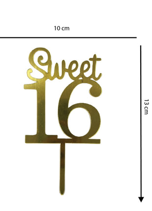 sweet 16 cake topper
