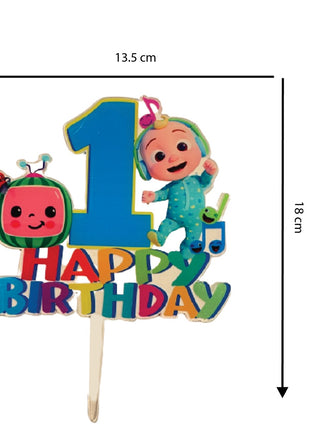 Cocomelon cake topper 3