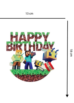 Mine Craft cake topper