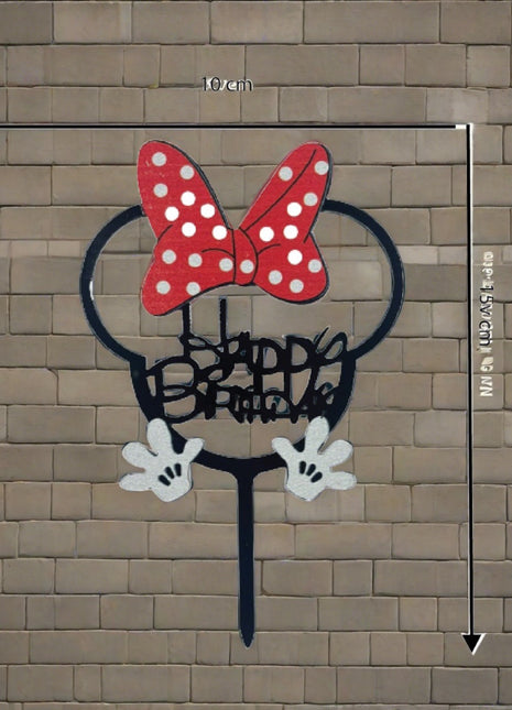 Minnie mouse cake topper