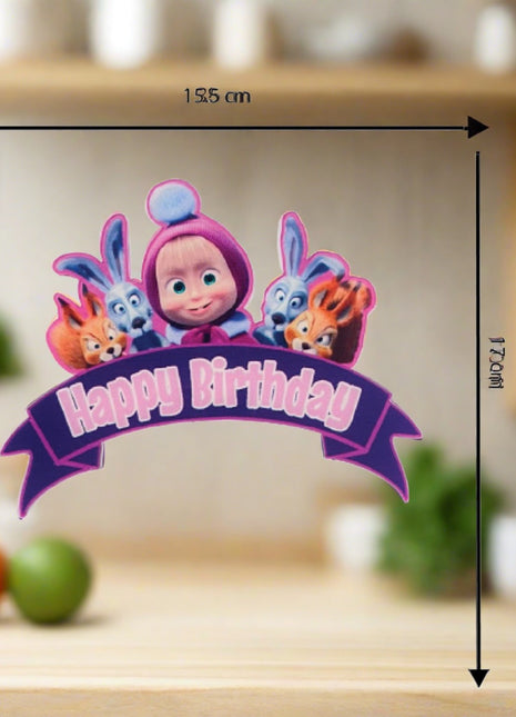 Masha cake topper