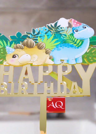 Dinosaur cake topper