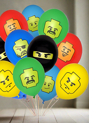 Lego latex balloons