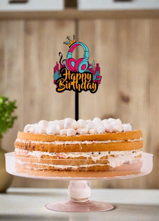 Music cake topper