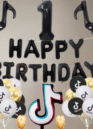Tiktok foil and latex balloons