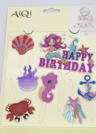 Mermaid cake topper