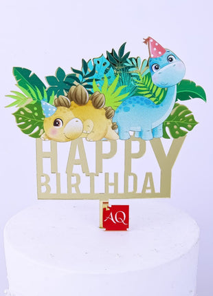 Dinosaur cake topper