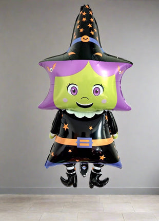Halloween banner and foil and latex balloon collection