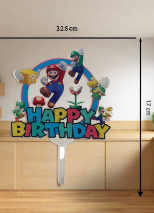 Mario Cake Topper - Fun and Festive Cake Decoration for Special Occasions